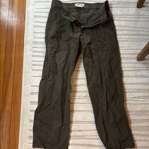 Madewell Green Cargo Pants Relaxed Fit